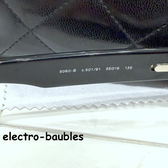 Chanel 5060B Black Swarovski Limited Edition Sunglasses - Picture 11 of 14